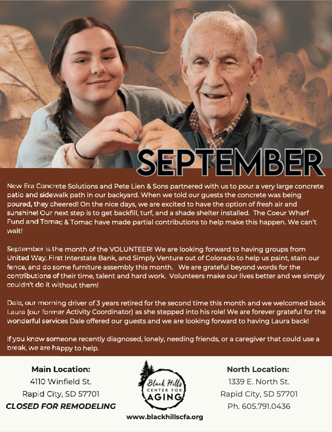 September 2025 Newsletter Front Page