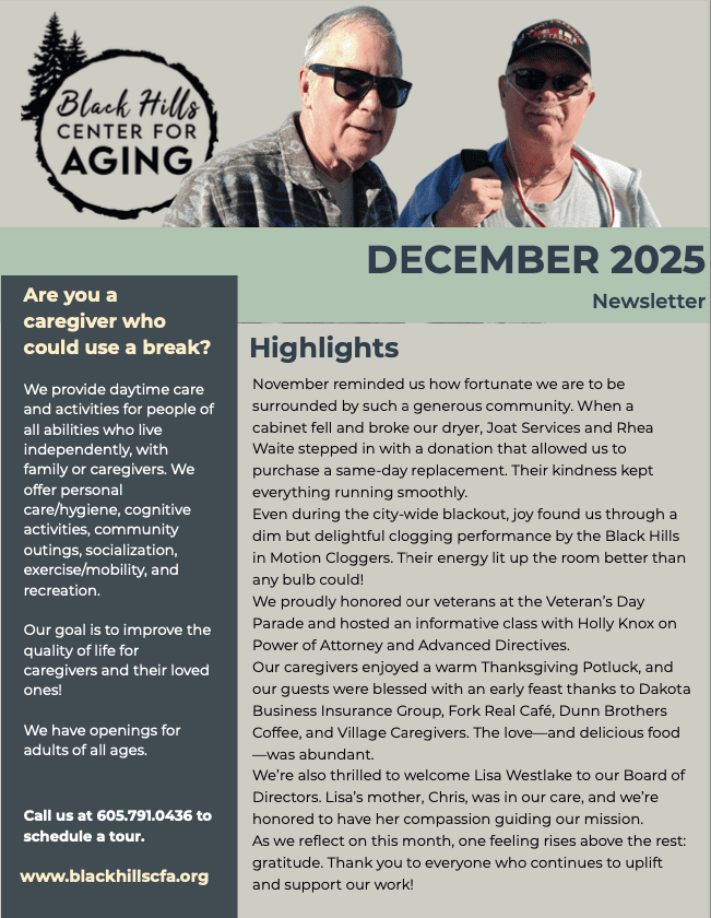 December 2025 Newsletter